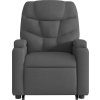 Elektrické zvedací polohovací křeslo textil [3204620] (Barva Světle šedá)