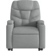 Elektrické zvedací polohovací křeslo textil [3204620] (Barva Světle šedá)