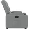 Elektrické zvedací polohovací křeslo textil [3204620] (Barva Světle šedá)