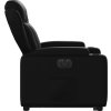 Elektrické zvedací polohovací křeslo umělá kůže [3204558] (Barva Černá)