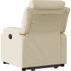Zvedací polohovací křeslo textil [3204989] (Barva Krémová)