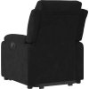 Elektrické zvedací polohovací křeslo samet [3205115] (Barva Tmavě šedá)
