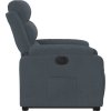Elektrické zvedací polohovací křeslo samet [3205115] (Barva Tmavě šedá)