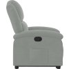 Zvedací polohovací křeslo samet [3204301] (Barva Tmavě šedá)