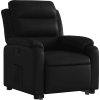Zvedací polohovací křeslo umělá kůže [3205042] (Barva Černá)