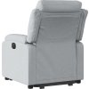 Elektrické zvedací polohovací křeslo textil [3205012] (Barva Taupe)