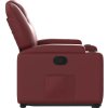 Zvedací polohovací křeslo umělá kůže [3204435] (Barva Červená)