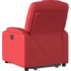 Zvedací polohovací křeslo umělá kůže [3204435] (Barva Červená)