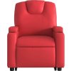 Zvedací polohovací křeslo umělá kůže [3204435] (Barva Červená)