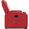 Zvedací polohovací křeslo umělá kůže [3204435] (Barva Červená)