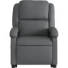 Zvedací polohovací křeslo umělá kůže [3204229] (Barva Šedá)