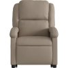Zvedací polohovací křeslo umělá kůže [3204229] (Barva Šedá)