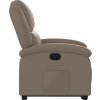 Zvedací polohovací křeslo umělá kůže [3204229] (Barva Šedá)