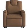 Zvedací polohovací křeslo textil [3204373] (Barva Tmavě hnědá)