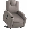 Zvedací polohovací křeslo textil [3204373] (Barva Tmavě hnědá)