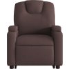 Zvedací polohovací křeslo textil [3204373] (Barva Tmavě hnědá)
