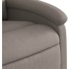 Zvedací polohovací křeslo textil [3204164] (Barva Světle šedá)
