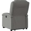 Zvedací polohovací křeslo textil [3204164] (Barva Světle šedá)
