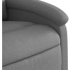 Zvedací polohovací křeslo textil [3204164] (Barva Světle šedá)