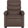 Zvedací polohovací křeslo umělá kůže [3204042] (Barva Hnědá)