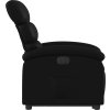 Elektrické zvedací polohovací křeslo umělá kůže [3204054] (Barva Černá)