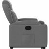 Zvedací polohovací křeslo textil [3204482] (Barva Světle šedá)