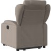 Zvedací polohovací křeslo textil [3204482] (Barva Světle šedá)