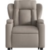 Zvedací polohovací křeslo textil [3204482] (Barva Světle šedá)