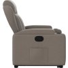 Zvedací polohovací křeslo textil [3204482] (Barva Světle šedá)