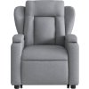 Zvedací polohovací křeslo textil [3204482] (Barva Světle šedá)