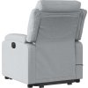 Zvedací masážní polohovací křeslo textil [3204993] (Barva Tmavě šedá)