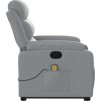 Zvedací masážní polohovací křeslo textil [3204993] (Barva Tmavě šedá)