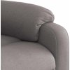 Zvedací masážní polohovací křeslo textil [3204993] (Barva Tmavě šedá)