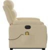 Elektrické zvedací masážní polohovací křeslo textil [3205025] (Barva Krémová)