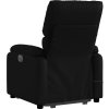 Elektrické zvedací masážní polohovací křeslo umělá kůže [3204907] (Barva Černá)