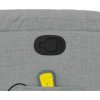 Zvedací masážní polohovací křeslo textil [3204837] (Barva Tmavě šedá)