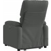 Elektrické zvedací masážní polohovací křeslo textil [3204861] (Barva Tmavě šedá)