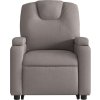 Elektrické zvedací masážní polohovací křeslo textil [3204413] (Barva Krémová)
