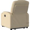 Elektrické zvedací masážní polohovací křeslo textil [3204413] (Barva Krémová)