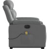 Elektrické zvedací masážní polohovací křeslo umělá kůže [3205063] (Barva Černá)
