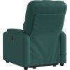 Elektrické zvedací masážní polohovací křeslo textil [3204752] (Barva Tmavě zelená)
