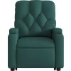 Elektrické zvedací masážní polohovací křeslo textil [3204752] (Barva Tmavě zelená)