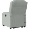 Zvedací masážní polohovací křeslo samet [3204312] (Barva Tmavě šedá)