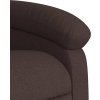 Zvedací masážní polohovací křeslo textil [3203995] (Barva Tmavě hnědá)