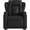 Zvedací masážní polohovací křeslo umělá kůže [3204551] (Barva Černá)