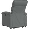 Elektrické zvedací masážní polohovací křeslo textil [3204014] (Barva Světle šedá)
