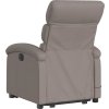 Elektrické zvedací masážní polohovací křeslo textil [3204014] (Barva Světle šedá)