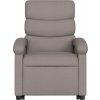Elektrické zvedací masážní polohovací křeslo textil [3204014] (Barva Světle šedá)