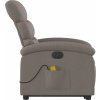 Elektrické zvedací masážní polohovací křeslo textil [3204014] (Barva Světle šedá)