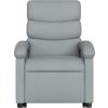 Elektrické zvedací masážní polohovací křeslo textil [3204014] (Barva Světle šedá)